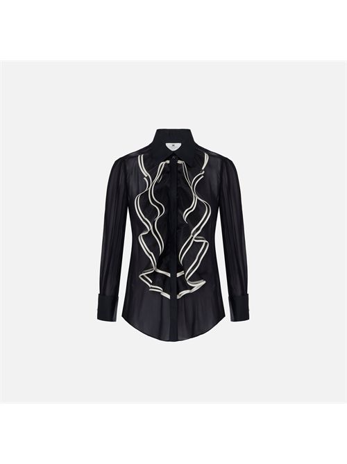 Camicia in georgette con ruches ELISABETTA FRANCHI | CA21067E2/685